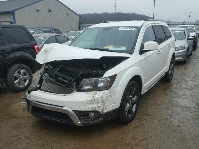 3C4PDCGB1FT564893 - 2015 DODGE JOURNEY CR WHITE photo 2