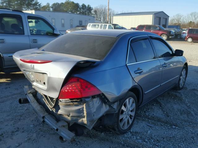 1HGCM66447A065180 - 2007 HONDA ACCORD SE GRAY photo 4