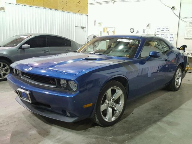 2B3CJ5DT2AH282734 - 2010 DODGE CHALLENGER BLUE photo 2