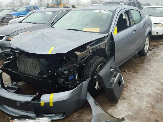 1B3CC5FB7AN117624 - 2010 DODGE AVENGER R/ SILVER photo 2