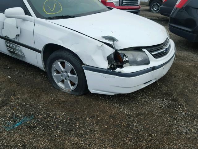 2G1WF55E4Y9335377 - 2000 CHEVROLET IMPALA WHITE photo 9