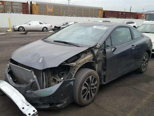 2HGFG3B81DH521743 - 2013 HONDA CIVIC EX GRAY photo 2