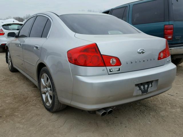 JNKCV51F65M315365 - 2005 INFINITI G35 SILVER photo 3