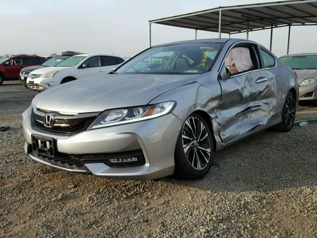 1HGCT1B66HA007313 - 2017 HONDA ACCORD EXL SILVER photo 2