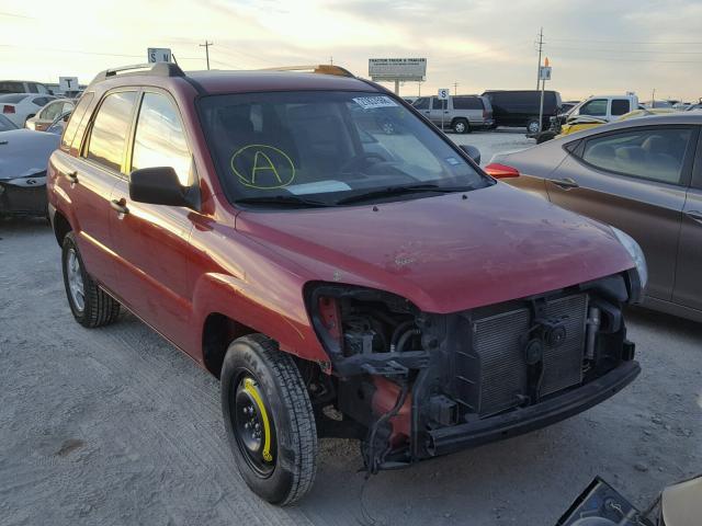 KNDJF724187458614 - 2008 KIA SPORTAGE L RED photo 1