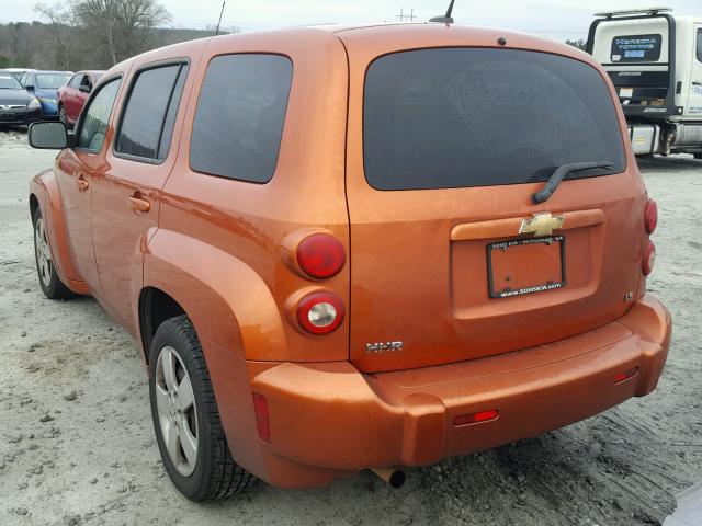 3GNCA13D38S656493 - 2008 CHEVROLET HHR LS ORANGE photo 3