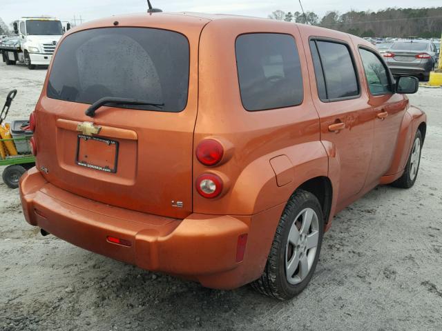 3GNCA13D38S656493 - 2008 CHEVROLET HHR LS ORANGE photo 4