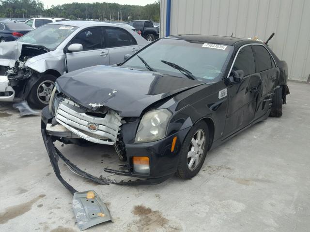 1G6DM57T860149447 - 2006 CADILLAC CTS BLACK photo 2