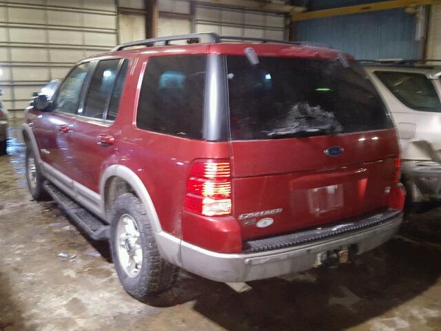 1FMZU73W62ZB06757 - 2002 FORD EXPLORER X MAROON photo 3