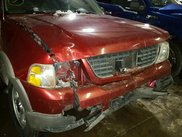 1FMZU73W62ZB06757 - 2002 FORD EXPLORER X MAROON photo 9