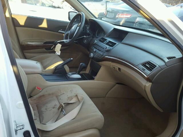 1HGCP26778A080087 - 2008 HONDA ACCORD EX WHITE photo 5