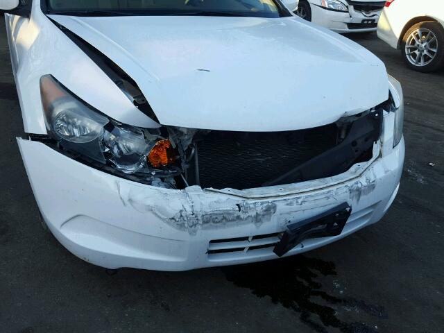 1HGCP26778A080087 - 2008 HONDA ACCORD EX WHITE photo 9