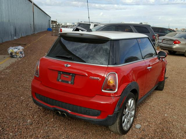 WMWMF735X7TV30692 - 2007 MINI COOPER S RED photo 4