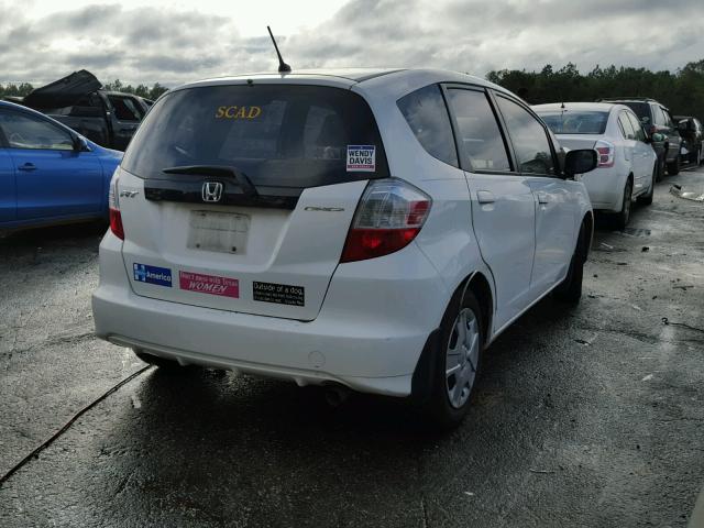 JHMGE8H34DC020817 - 2013 HONDA FIT WHITE photo 4