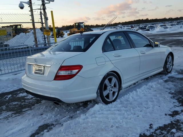 WDDGF8BB2BR169810 - 2011 MERCEDES-BENZ C 300 4MAT WHITE photo 4