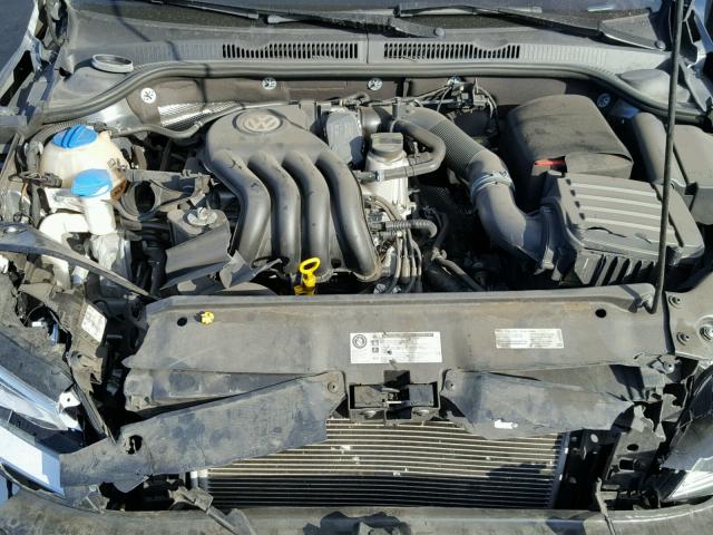 3VW2K7AJ1FM409257 - 2015 VOLKSWAGEN JETTA BASE ნაცრისფერი ფოტო 7