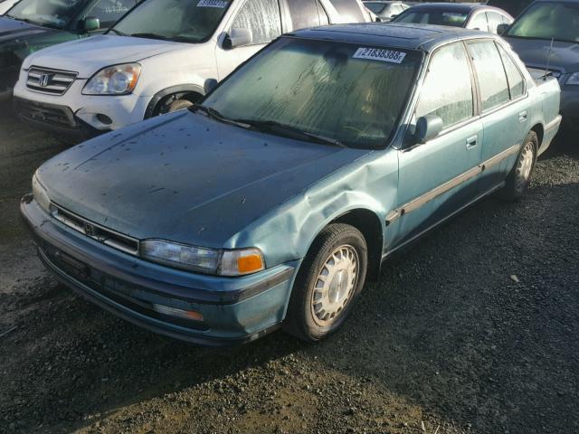 JHMCB7566MC020284 - 1991 HONDA ACCORD EX GREEN photo 2