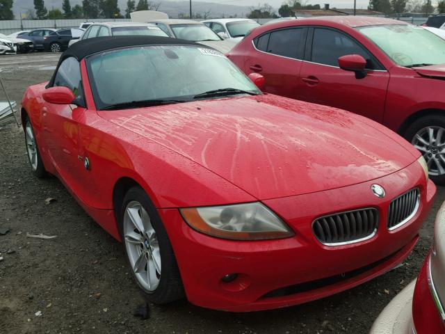 4USBT534X3LU05355 - 2003 BMW Z4 3.0 RED photo 1