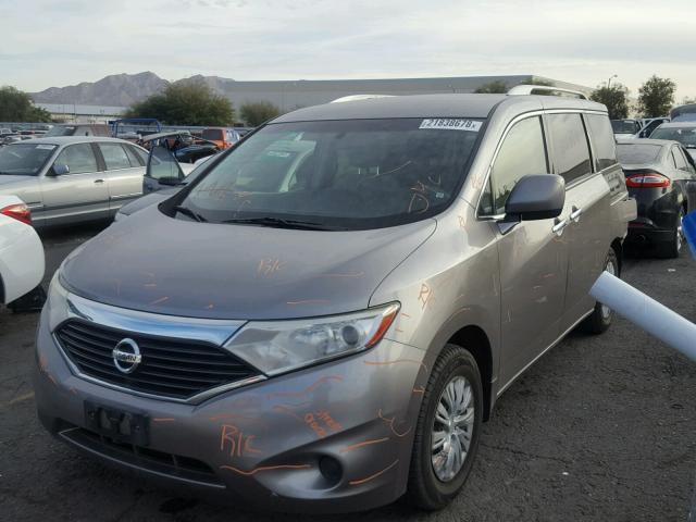 JN8AE2KP9B9011223 - 2011 NISSAN QUEST S GRAY photo 2