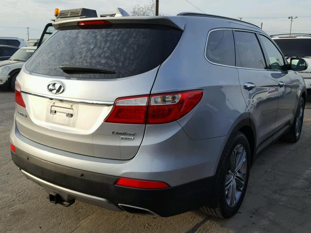 KM8SR4HFXFU100456 - 2015 HYUNDAI SANTA FE G GRAY photo 4