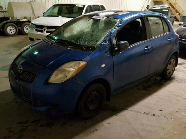 JTDKT923375050609 - 2007 TOYOTA YARIS BLUE photo 2