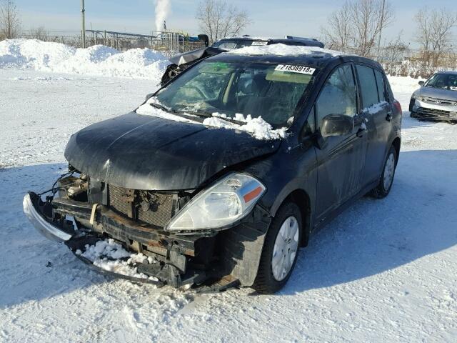 3N1BC13E59L366441 - 2009 NISSAN VERSA S BLACK photo 2