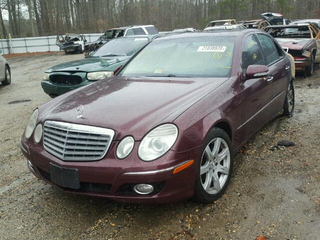 WDBUF56X87B019443 - 2007 MERCEDES-BENZ E 350 MAROON photo 2