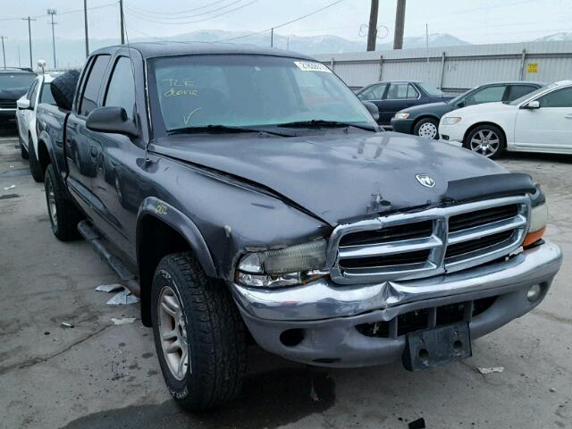 1D7HG48N93S144912 - 2003 DODGE DAKOTA QUA GRAY photo 1