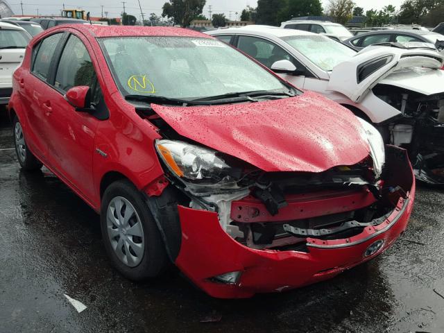 JTDKDTB31E1060473 - 2014 TOYOTA PRIUS C RED photo 1