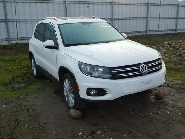 WVGAV7AX4CW558165 - 2012 VOLKSWAGEN TIGUAN S WHITE photo 1