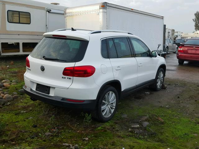 WVGAV7AX4CW558165 - 2012 VOLKSWAGEN TIGUAN S WHITE photo 4