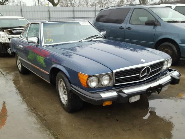 WDBBA45C3FA018560 - 1985 MERCEDES-BENZ 380 SL BLUE photo 1