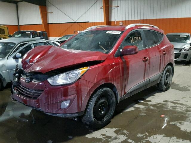 KM8JUCAC4BU277079 - 2011 HYUNDAI TUCSON GLS RED photo 2