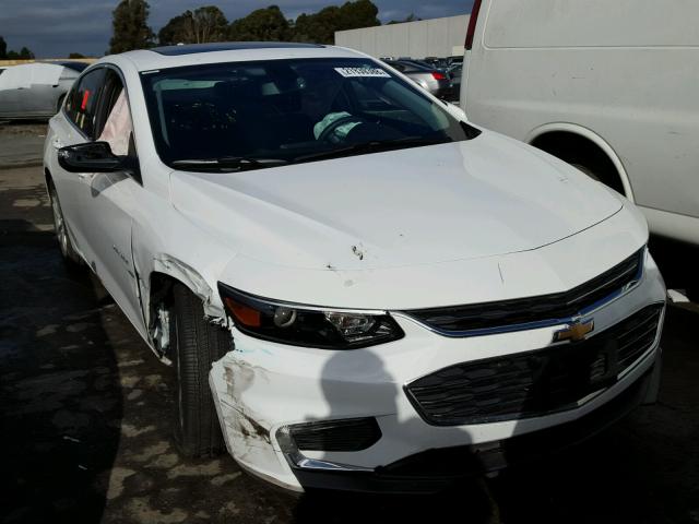 1G1ZD5ST1JF128741 - 2018 CHEVROLET MALIBU LT WHITE photo 1