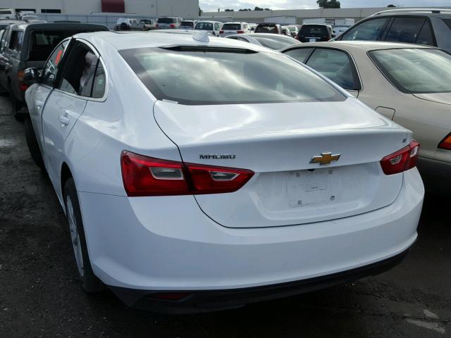 1G1ZD5ST1JF128741 - 2018 CHEVROLET MALIBU LT WHITE photo 3