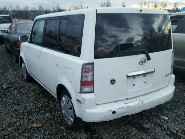 JTLKT334564092468 - 2006 TOYOTA SCION XB WHITE photo 3