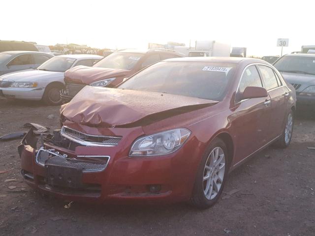 1G1ZE5E12BF301160 - 2011 CHEVROLET MALIBU LTZ MAROON photo 2