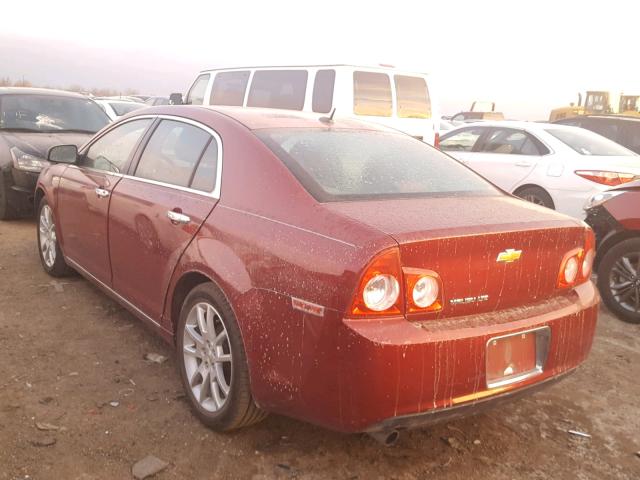 1G1ZE5E12BF301160 - 2011 CHEVROLET MALIBU LTZ MAROON photo 3