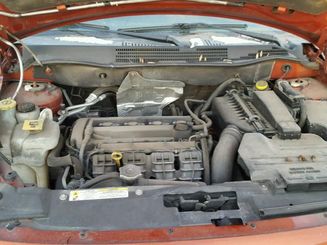 1B3HB48B47D351136 - 2007 DODGE CALIBER SX ORANGE photo 7