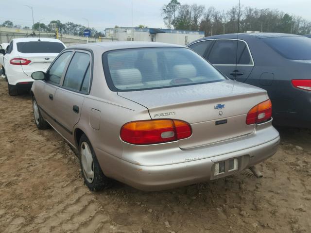 1Y1SK5284WZ420847 - 1998 CHEVROLET GEO PRIZM BEIGE photo 3