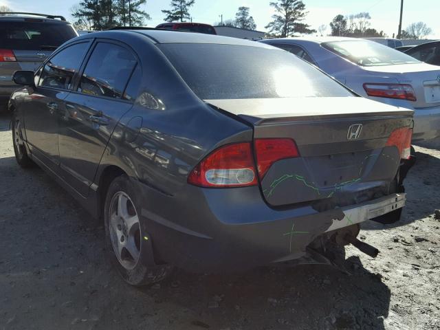 2HGFA16879H523200 - 2009 HONDA CIVIC EX GRAY photo 3