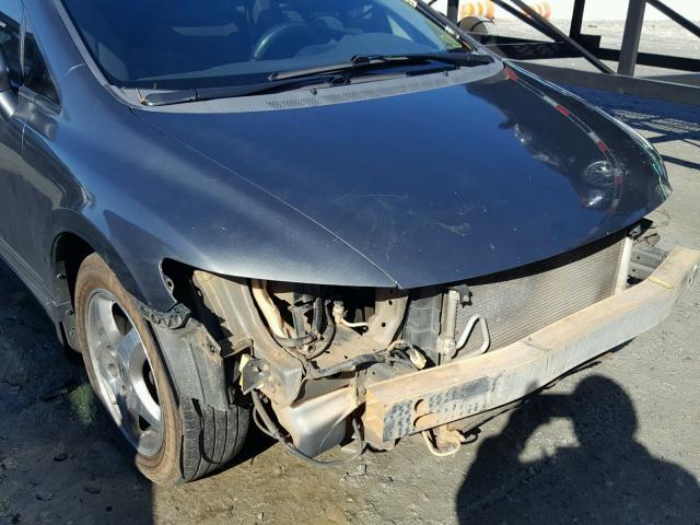 2HGFA16879H523200 - 2009 HONDA CIVIC EX ნაცრისფერი ფოტო 9