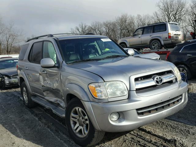 5TDZT34A46S267876 - 2006 TOYOTA SEQUOIA SR SILVER photo 1