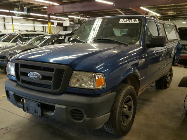 1FTYR10D49PA17986 - 2009 FORD RANGER BLUE photo 2