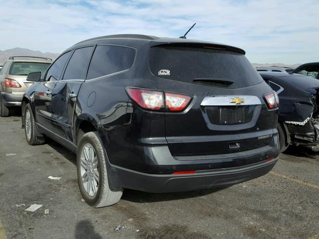 1GNKRGKD9FJ326672 - 2015 CHEVROLET TRAVERSE L BLACK photo 3