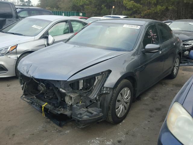 1HGCP2F35AA051447 - 2010 HONDA ACCORD LX GRAY photo 2