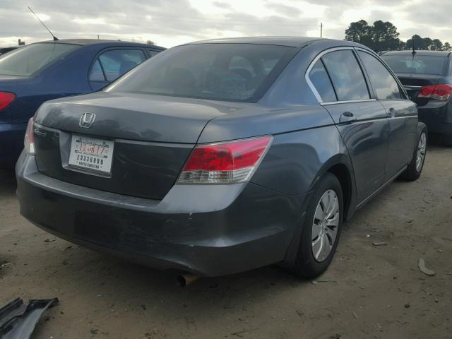 1HGCP2F35AA051447 - 2010 HONDA ACCORD LX GRAY photo 4