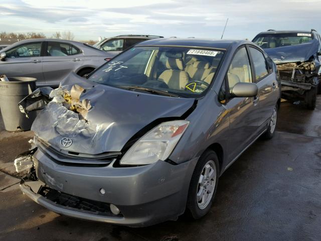 JTDKB20U953107779 - 2005 TOYOTA PRIUS GRAY photo 2