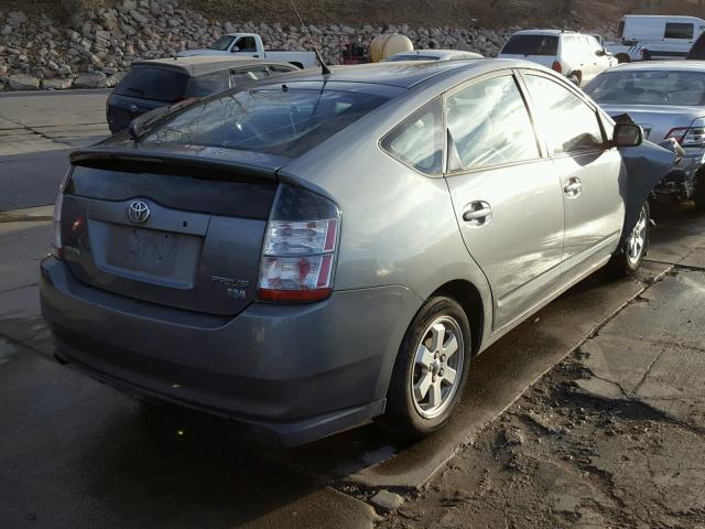 JTDKB20U953107779 - 2005 TOYOTA PRIUS GRAY photo 4