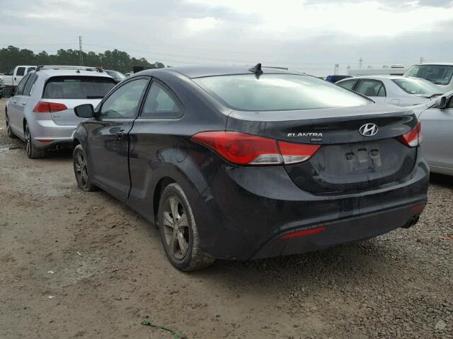 KMHDH6AE3DU009387 - 2013 HYUNDAI ELANTRA CO BLACK photo 3